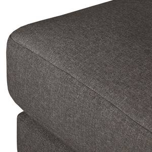 Ecksofa Agueda I Webstoff Braun - Longchair davorstehend links