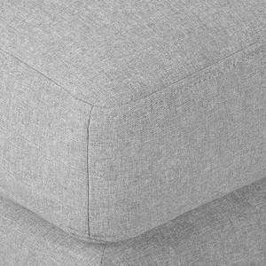 Canapé d'angle Agueda Tissu - Gris - Méridienne courte à gauche (vue de face)
