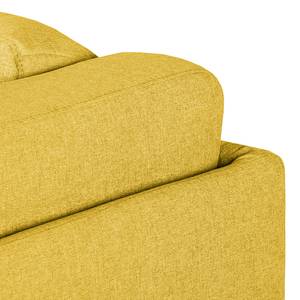 Canapé d'angle Agueda Tissu - Jaune moutarde - Méridienne courte à gauche (vue de face)