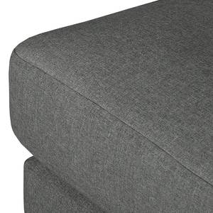 Ecksofa Agueda I Webstoff Anthrazit - Longchair davorstehend rechts