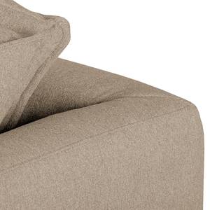 Ecksofa Amarante Webstoff Webstoff - Cappuccino - Longchair davorstehend links