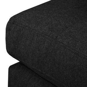 Ecksofa Amarante Webstoff Webstoff - Schwarz - Longchair davorstehend links