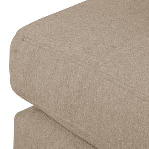 Ecksofa Amarante Webstoff Cappuccino - Longchair davorstehend rechts