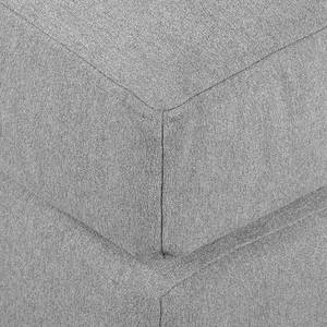 Canapé d'angle Amarante Tissu - Gris clair - Méridienne courte à droite (vue de face)