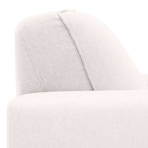 Hoekbank Ampio I geweven stof Stof Floreana: Beige - Longchair vooraanzicht links - Grijs