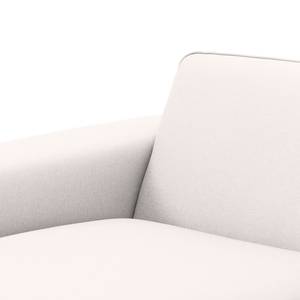 Hoekbank Ampio I geweven stof Stof Floreana: Beige - Longchair vooraanzicht links - Grijs