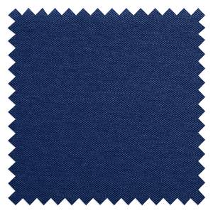 Canapé d'angle Ampio I Tissu Tissu Floreana : Bleu foncé II - Méridienne courte à droite (vue de face) - Gris