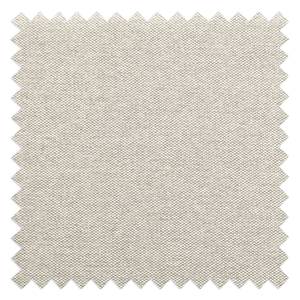 Canapé d'angle Ampio I Tissu Tissu Naya : Beige clair - Méridienne courte à droite (vue de face) - Noir