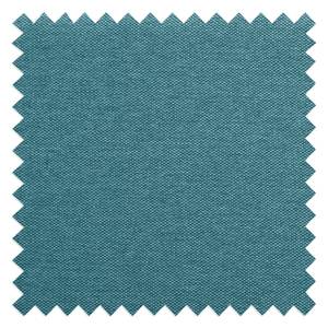 Canapé d'angle Ampio I Tissu Tissu Naya : Turquoise - Méridienne courte à gauche (vue de face) - Noir