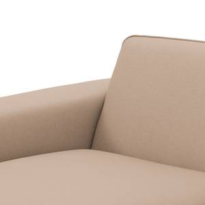 Ecksofa Ampio II Webstoff Stoff Floreana: Kamel - Longchair davorstehend links - Grau