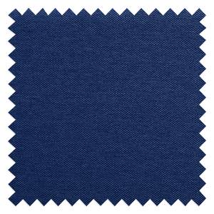 Canapé d'angle Ampio II Tissu Tissu Floreana : Bleu foncé II - Méridienne courte à gauche (vue de face) - Noir