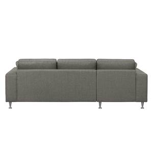 Ecksofa Arietta II Strukturstoff Fango - Longchair davorstehend links