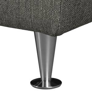 Ecksofa Arietta II Strukturstoff Fango - Longchair davorstehend links