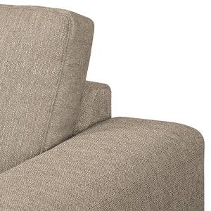 Ecksofa Arietta II Strukturstoff Kaschmir - Longchair davorstehend links