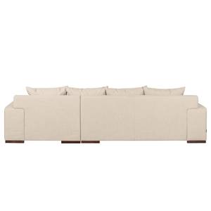 Ecksofa Arrimal II Webstoff Longchair/Ottomane davorstehend rechts - Creme