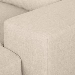 Ecksofa Arrimal II Webstoff Longchair/Ottomane davorstehend rechts - Creme