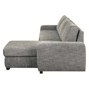 Ecksofa Arveda (mit Schlaffunktion) Strukturstoff - Grau - Longchair davorstehend rechts