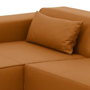 Ecksofa Atlanta Echtleder Echtleder Gad: Cognac I - Longchair davorstehend rechts