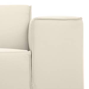 Ecksofa Atlanta Echtleder Echtleder Gad: Creme - Longchair davorstehend rechts