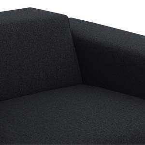 Ecksofa Atlanta Webstoff Stoff Ramira: Anthrazit - Longchair davorstehend rechts