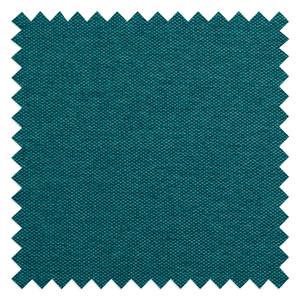 Canapé d'angle Atlanta Tissu Tissu Ramira : Turquoise - Méridienne courte à droite (vue de face)
