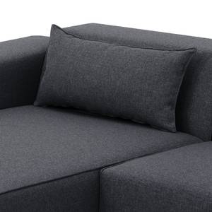 Ecksofa Atlanta Webstoff Webstoff Milan: Anthrazit - Longchair davorstehend links