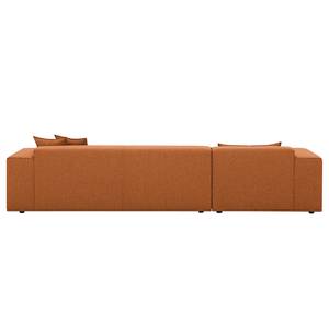 Ecksofa Atlanta Webstoff Webstoff Milan: Rostbraun - Longchair davorstehend links