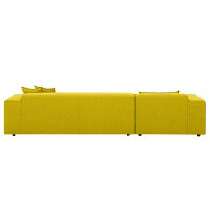 Ecksofa Atlanta Webstoff Webstoff Milan: Gelb - Longchair davorstehend links