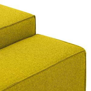 Ecksofa Atlanta Webstoff Webstoff Milan: Gelb - Longchair davorstehend links