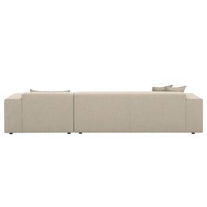 Ecksofa Atlanta Webstoff Stoff Selva: Beige - Longchair davorstehend rechts