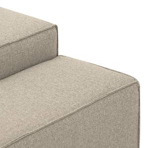 Ecksofa Atlanta Webstoff Stoff Selva: Beige - Longchair davorstehend rechts