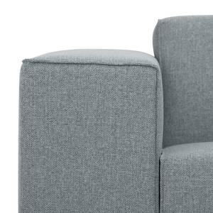 Ecksofa Atlanta Webstoff Stoff Selva: Grau - Longchair davorstehend rechts