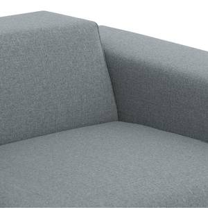 Ecksofa Atlanta Webstoff Stoff Selva: Grau - Longchair davorstehend rechts