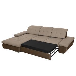 Ecksofa Auletta (mit Schlaffunktion) Microfaser / Webstoff