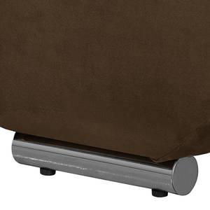 Ecksofa Auletta (mit Schlaffunktion) Microfaser / Webstoff - Braun / Cappuccino