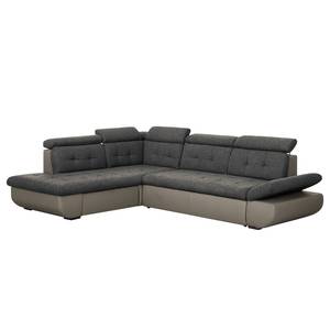 Ecksofa Moco II (mit Schlaffunktion) Braun - Textil - 296 x 95 x 228 cm