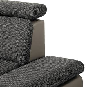 Ecksofa Auletta Webstoff Braun - Textil - 296 x 95 x 228 cm