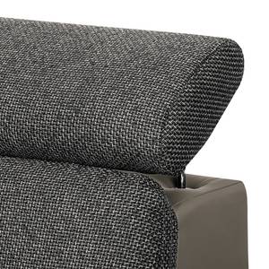 Ecksofa Auletta Webstoff Braun - Textil - 296 x 95 x 228 cm