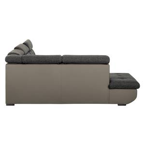 Ecksofa Auletta Webstoff Braun - Textil - 296 x 95 x 228 cm