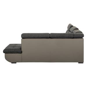 Ecksofa Auletta Webstoff Braun - Textil - 296 x 95 x 228 cm