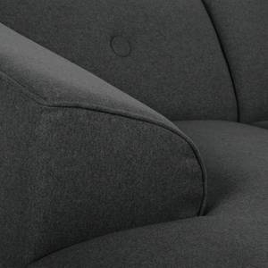 Ecksofa Aya Webstoff Webstoff - Anthrazit - Longchair davorstehend links