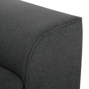 Ecksofa Aya Webstoff Anthrazit - Longchair davorstehend links