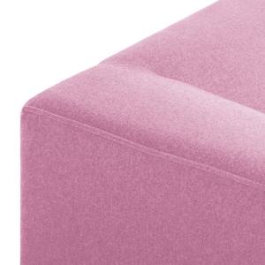 Hoekbank Aya geweven stof - Roze - Longchair vooraanzicht links