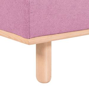 Ecksofa Aya Webstoff Rosa - Longchair davorstehend links