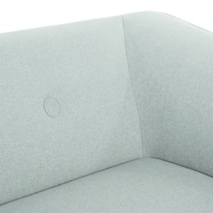 Canapé d'angle Aya Tissu - Bleu acier - Méridienne courte à gauche (vue de face)