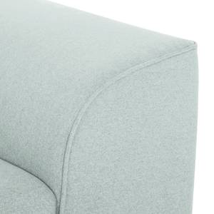 Ecksofa Aya Webstoff Webstoff - Stahlblau - Longchair davorstehend links