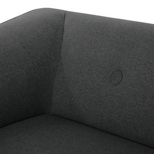 Ecksofa Aya Webstoff Anthrazit - Longchair davorstehend rechts