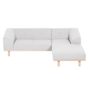 Ecksofa Aya Webstoff Webstoff - Granit - Longchair davorstehend rechts