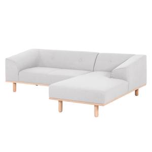 Ecksofa Aya Webstoff Webstoff - Granit - Longchair davorstehend rechts