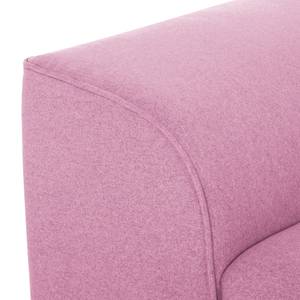 Hoekbank Aya geweven stof - Roze - Longchair vooraanzicht rechts